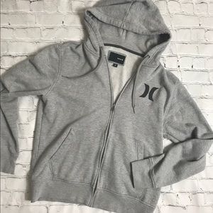 Hurley men’s size small gray zip up